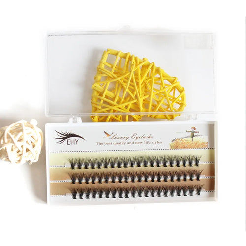0.07 Heat Bonded 20D Lashes Premade Volume Eyelash Extension Private Label Knot-Free Faux Mink Cluster CC/BC/CD