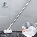 Round Plastic Bathroom Cleaning Brush Broom with Long Telescopic Handle Lower Price Scrubbing Floor Tool