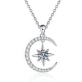 Wholesale 925 Sterling Silver Moissanite Star Light Luxury Korean Version 0.5 Carat D Color Moissanite Necklace for Women MegaBDM