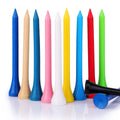 Outdoor Golf Accessory Golf Tees Unbreakable Colored Colorful Wooden Bamboo Golf Tees