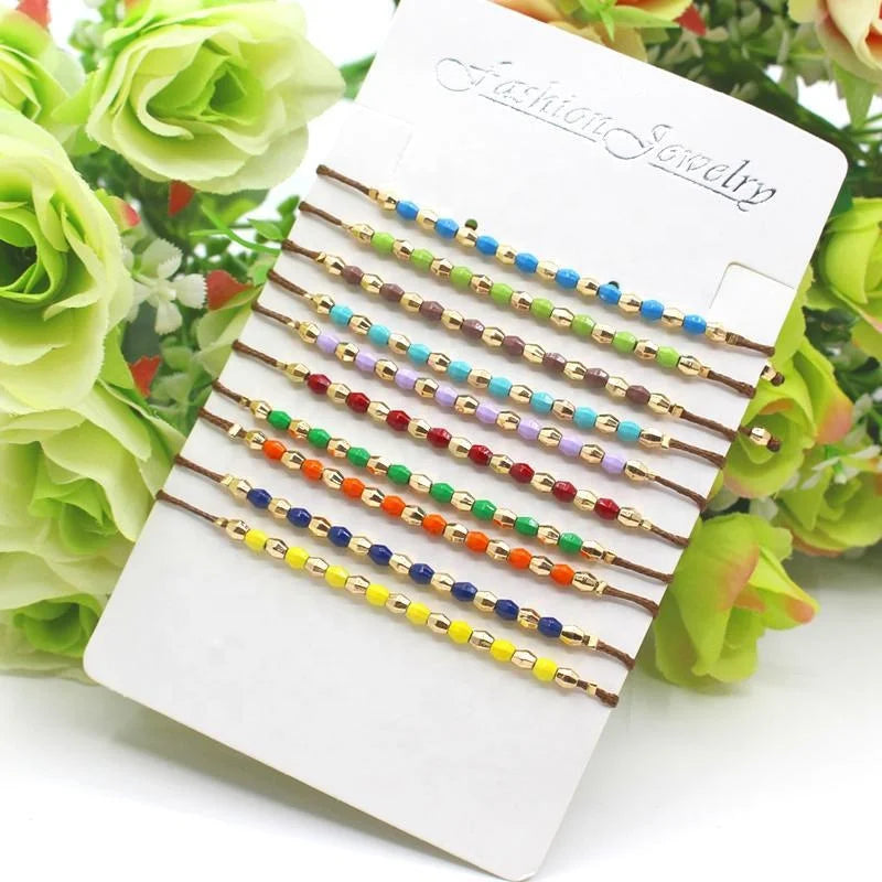 Adjustable Ladies Statement Bracelet Bohemian Delica Miyuki Tile Beads Bracelets for Women
