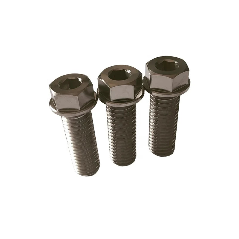 Customization M10 Gr5 Titanium Dual Driver Bolt with Hex and Socket Hex Driver Titanium Bolt