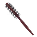 Hot Seller Professional Quality Round Vent Wood Handle Nylon Hairbrush Soft Detangling Curling Styling Brush for Hair