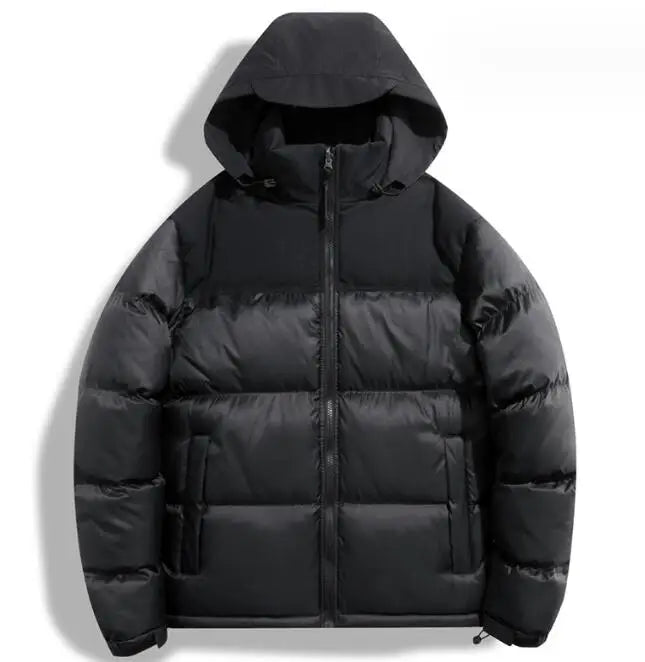 Hot Sale Warm Fashion Style Cotton Coat Customized Logo Hooded Down Jacket Winter Men's Zipper Jackets