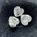 Moissanite Lab Created Heart Cut Fancy Shape Loose Main Stone Ring Jewelry Making D Color Color Play/Fire
