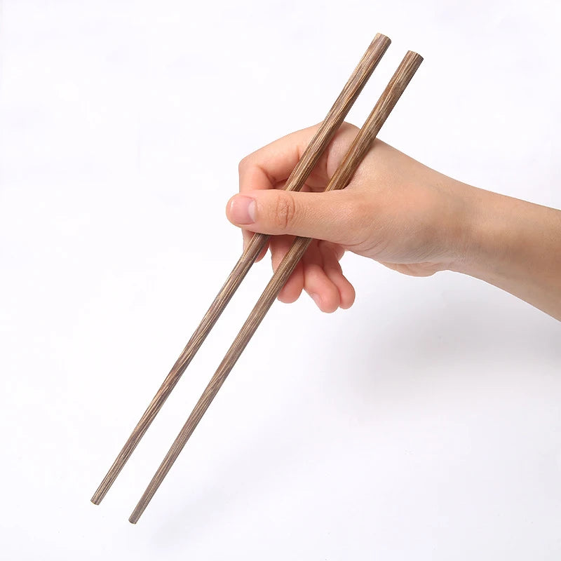 Customized Logo Eco-friendly Natural Wooden Chopsticks 10 Pairs Reusable Bamboo Gift Box Business Gift Set