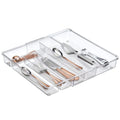 Expandable Plastic Kitchen Cabinet Drawer Storage Organizer Tray for Storing Organizing Cutlery Spoons Cooking Utensils
