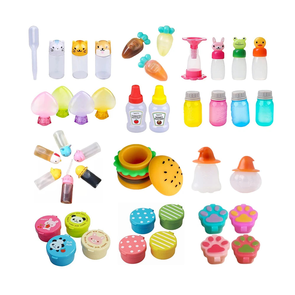 Kids Dining Bento Accessories Salad Dressing Bottle Reusable Soy Sauce Dispenser Mini Sauce Bottle Plastic Sauce Container