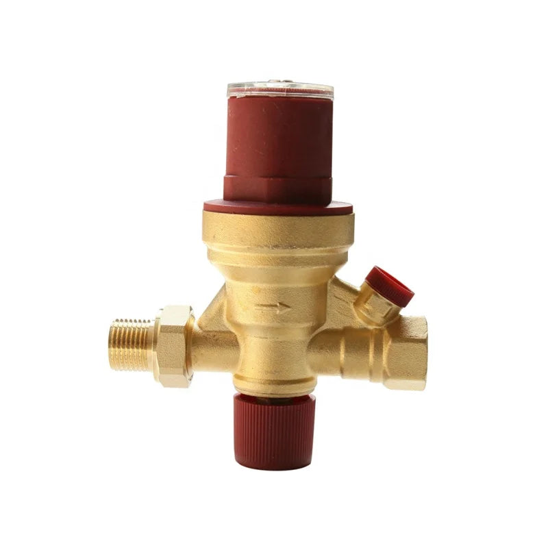 Adjustable Brass Hydraulic Automatic Boiler Fill Valve Check Indoor Relief Regulator Water Pressure Control Floor Heating