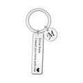 Stainless Steel Key Chain Be Drive Safe I Need You Here with Me Key Chains Initial Disc Personalize Dog Tag Key Rings