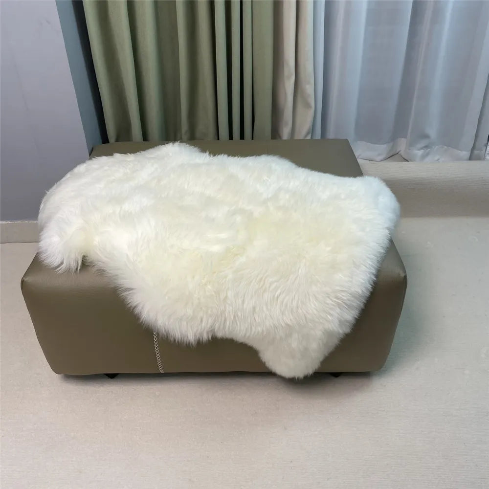 Home Decoration Soft Long Hair Real Sheepskin Rug Wool Area Fur Rugs Fluffy Carpet High Pile Wool Area Fur Rugs