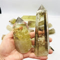 Wholesale Natural Big Rainbow Citrine Point Citrine Tower Yellow Quartz Crystal Wand for Healing