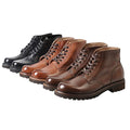 Factory Supply Leather Cowboy Boots for Men Soft Design Durable Breathable Rubber Solid Top Layer Cowhide Shoes