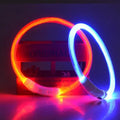Wholesale USB Rechargeable Glowing Pet Safety Collar Adjustable Light up Flashing Dog Led Collar for Dog Led Dog Collar Red