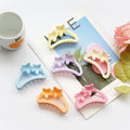 Wholesale Korean Sweet Flower Frosted Matte Hair Crab Minimalism Decorative Accessories Hair Claw Clips for Women Thin Hair