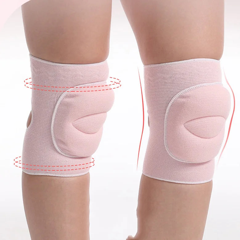 Updated Safety Knee Pads for Volleyball Pole Dance Sports Flexible Nylon Compression Knee Brace Thickened Sponge Protective Knee