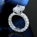925 Silver Jewelry Solitaire Diamond 5ct Radiant Cut Moissanite Ring Men VVS Wedding Engagement Rings for Women Jewelry