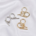 Ot Clasp for Custom Necklaces Earrings-Simple Style 18K Gold Plated Smooth Jewelry Clasp for Jewelry Accessories Making