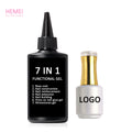 Cruelty-Free Vegan Extra Strong 7-in-1 UV Gel Press on Nails 15ml 100ml 1kg Package LED Lamp Clear Functional Base Liquid Bottle