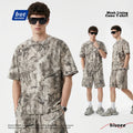 Custom Quick Dry Camouflage High Street Loose Fit T-Shirt Men Women Cotton Blend Mesh Lined Outdoor Casual Fitness