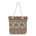 Factory Wholesale Cotton Linen Custom Geometric Print Shoulder Student Storage Large Capacity Tote Beach Bag for Women