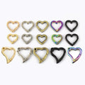 Meetee BF777 Silver Bag Accessories 21*19mm Clasp Handle Connector Alloy Handbag Chain Adjuster D Ring Buckle Hook Plate