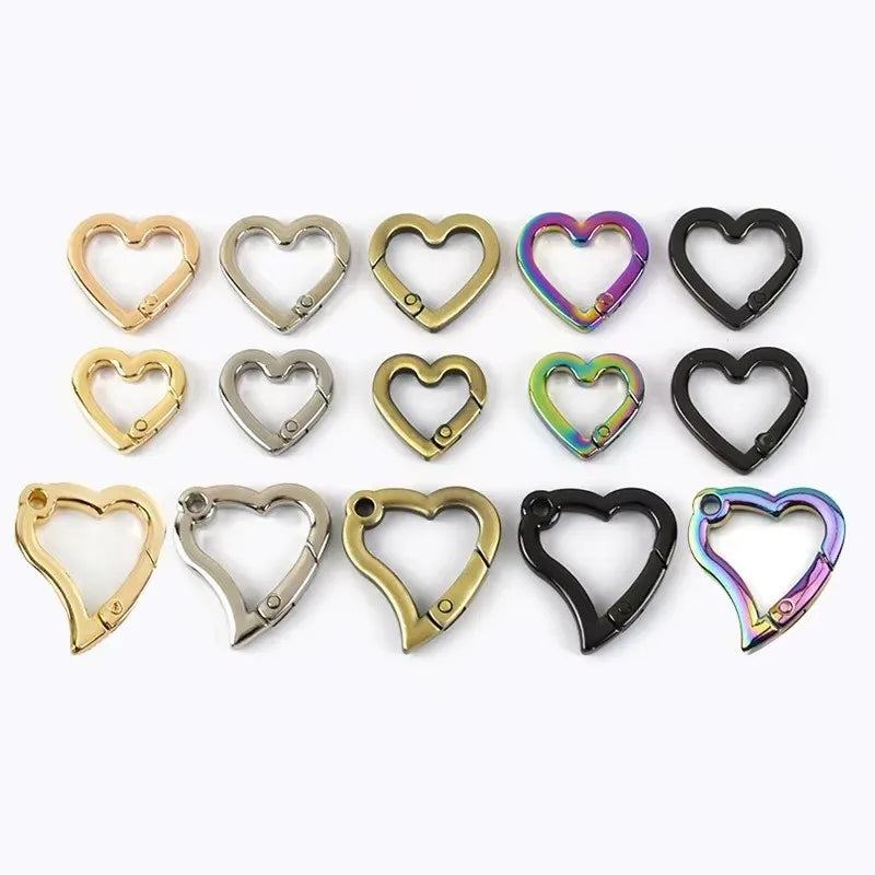 Meetee BF777 Silver Bag Accessories 21*19mm Clasp Handle Connector Alloy Handbag Chain Adjuster D Ring Buckle Hook Plate