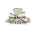 HONEY FLOWER Wholesale Black Bow Graceful Japanese Sweet Shark Hair Clip Accessories 2022