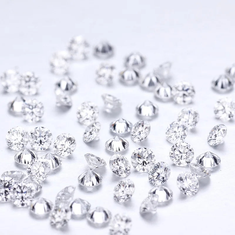 1ct/pack 2.9mm 0.1ct HPHT Lab Grown Diamond DEF VS Color White Melee Size 10pt Brilliant Cut Loose Diamonds