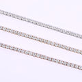 Starsgem Trendy Fine Design Jewelry Classic 9k Gold Custom Tennis Necklace 4mm Color