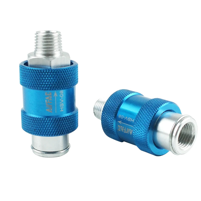 HSV Series Solenoid Pneumatic Slide Valve Manual Push Exhaust Deflation Switch Metal Material Split Tooth Inner Outer OEM
