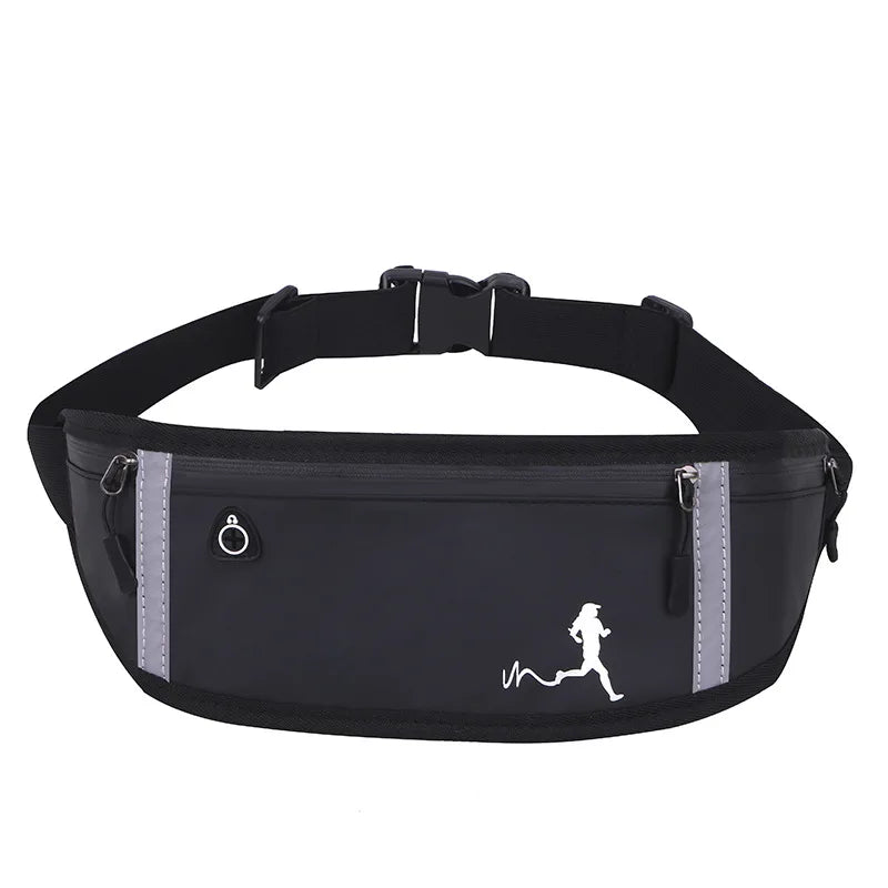Wholesale Solid Color Luminous Running Belt Bag Lightsome Breathe Freely Waterproof Waist Pack