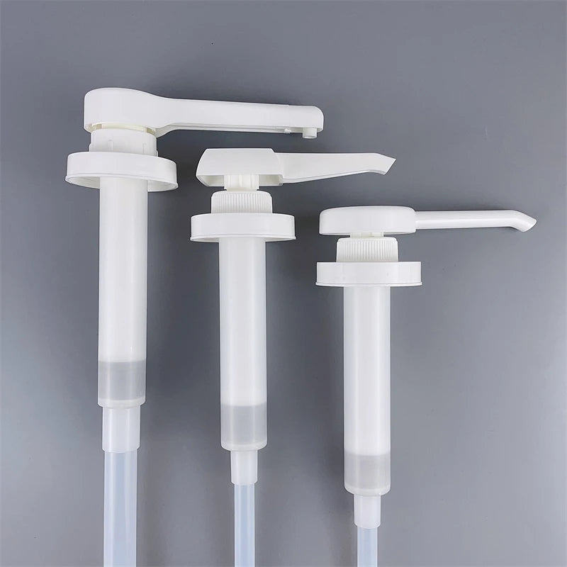 Customized logo Printed 52/400 53/40 52mm 53mm 20cc 30cc White Black  Gallon Syrup Screw Dispenser Pump for 5L Gallon Bottle