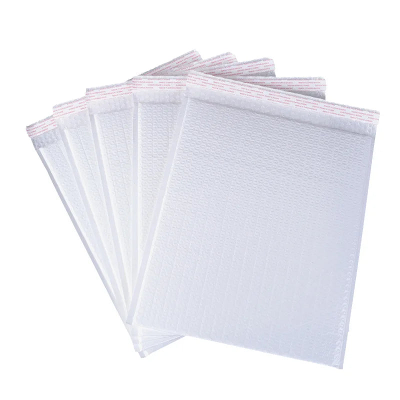 White Self-Seal Strong Adhesive Custom for Bubble Wrap Packaging Envelop Bag Biodegradable Poly Bubble Express Courier Bubble