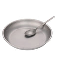 Titanium Silver Single Layer 8.7 Inch Portable Ultralight Outdoor Cooking Utensil Set 200ml-700ml Capacities for Camping Kitchen