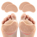 Melenlt Felt Forefoot Pads for High Heels Soft Anti Friction Self Adhesive Shock Absorbing Half Size Shoe Inserts