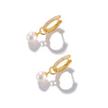 SC Popular Fashion S925 Sterling Silver Earrings Trendy Gold Silver Clip-on Earrings Elegant Pearl Earrings for Women