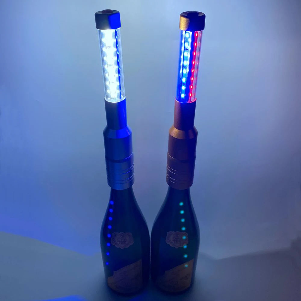 Aluminum Alloy champagne Bottle Glorifier Luz De Botella LED De Baston Estroboscopico LED for bar Supplies