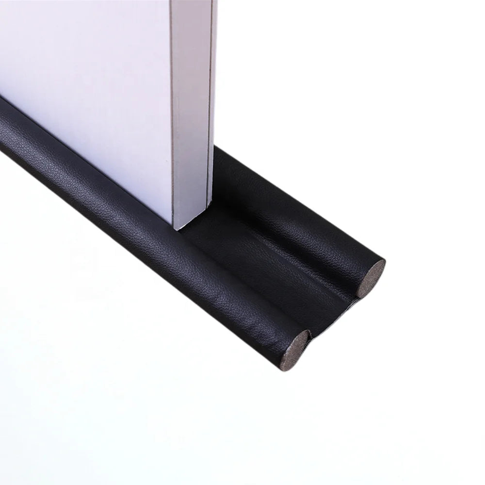 Leather PU Door Gap Sealing Strip for Home Office Noise Blocker Sound Proof Guard