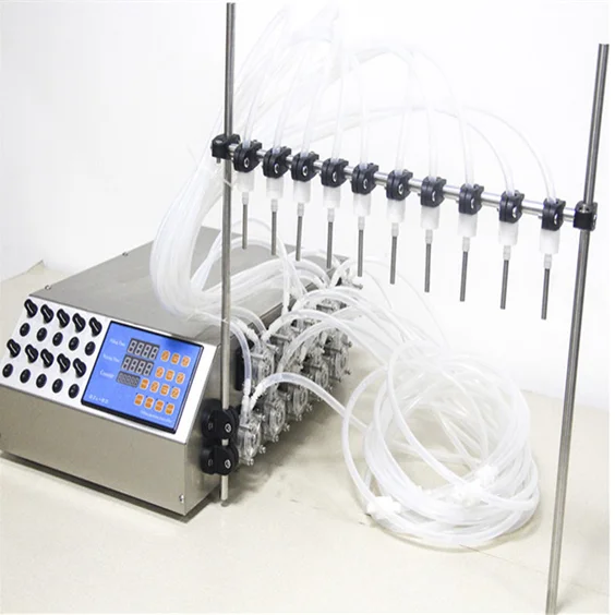 LANDTO Semi Automatic 2 4 6 8 10 Heads  Peristaltic Pump Filling Machine
