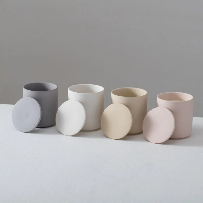 Popular Nordic Christmas Wedding Candle Jar Container Empty Candle Jars for Candle Making