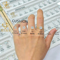 Junyuan Jewelry Loose Gemstone Ring Size Reference Diamond Chart White Color CZ Stone Carat Size Chart Customized Logo