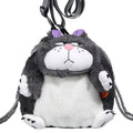 2024 New Bundle Pocket Lucifer Cat Bag Cute Fat Cat Plush Bag Cartoon One-shoulder Crossbody Bag