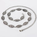 High Quality Vintage Metal Ladies Belt Fashion Western Concho Design for Waist High Fashion Accessory