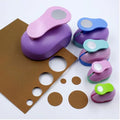 KAMEI Craft Puncher ABS+Zinc Alloy Circle Punch Paper Hole Punch Paper Embossing 25mm Hot Hole 6 Sizes Manual DIY Creative Toys