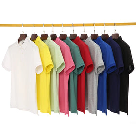 High Quality Polyester Cotton Men Golf T-shirt Embroidery Printed Custom Men's Golf Shirts