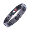 Fashion Jewelry Enamel Femme Black Blue Stainless Steel Births Energy Bracelet
