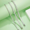U02 Abiding Jewelry OEM ODM Wholesale Custom Women Men Bracelet Gold Plated 925 Sterling Silver CZ Diamond Tennis Chain Necklace