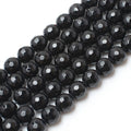 Wholesale Faceted Black Agates Onyx Stone Beads 4/6/8/10/12MM Loose Stones for Bracelets & Necklace Jewelry Making MegaBDM