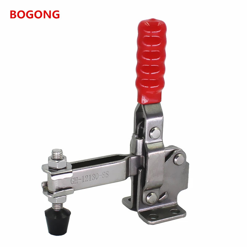 BOGONG GH-12130-SS Stainless Steel Toggle Clamp Hand Tool Vertical Toggle Clamp Quick Release Clamp GH-12130SS 12130SS